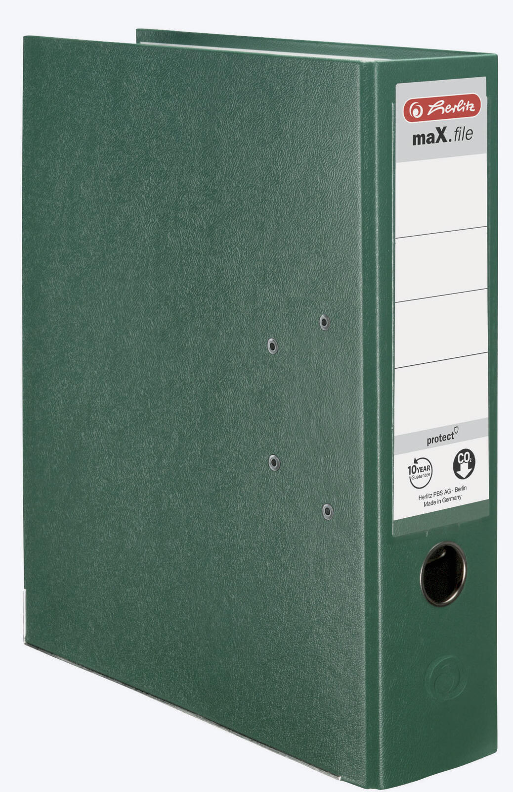 herlitz Ordner Rückenbreite 8 cm DIN A4 Kunststoff grün