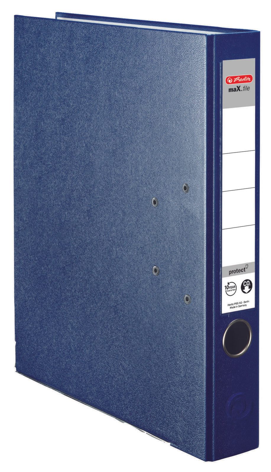herlitz Ordner Rückenbreite 5 cm DIN A4 Kunststoff blau