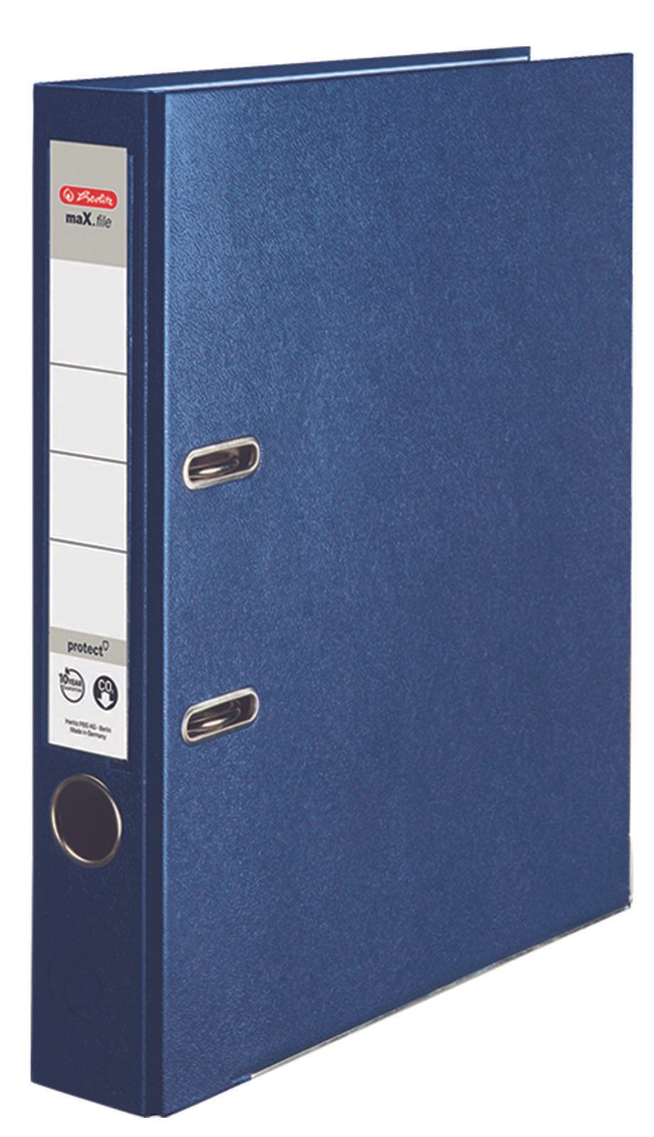 herlitz Ordner Rückenbreite 5 cm DIN A4 Kunststoff blau