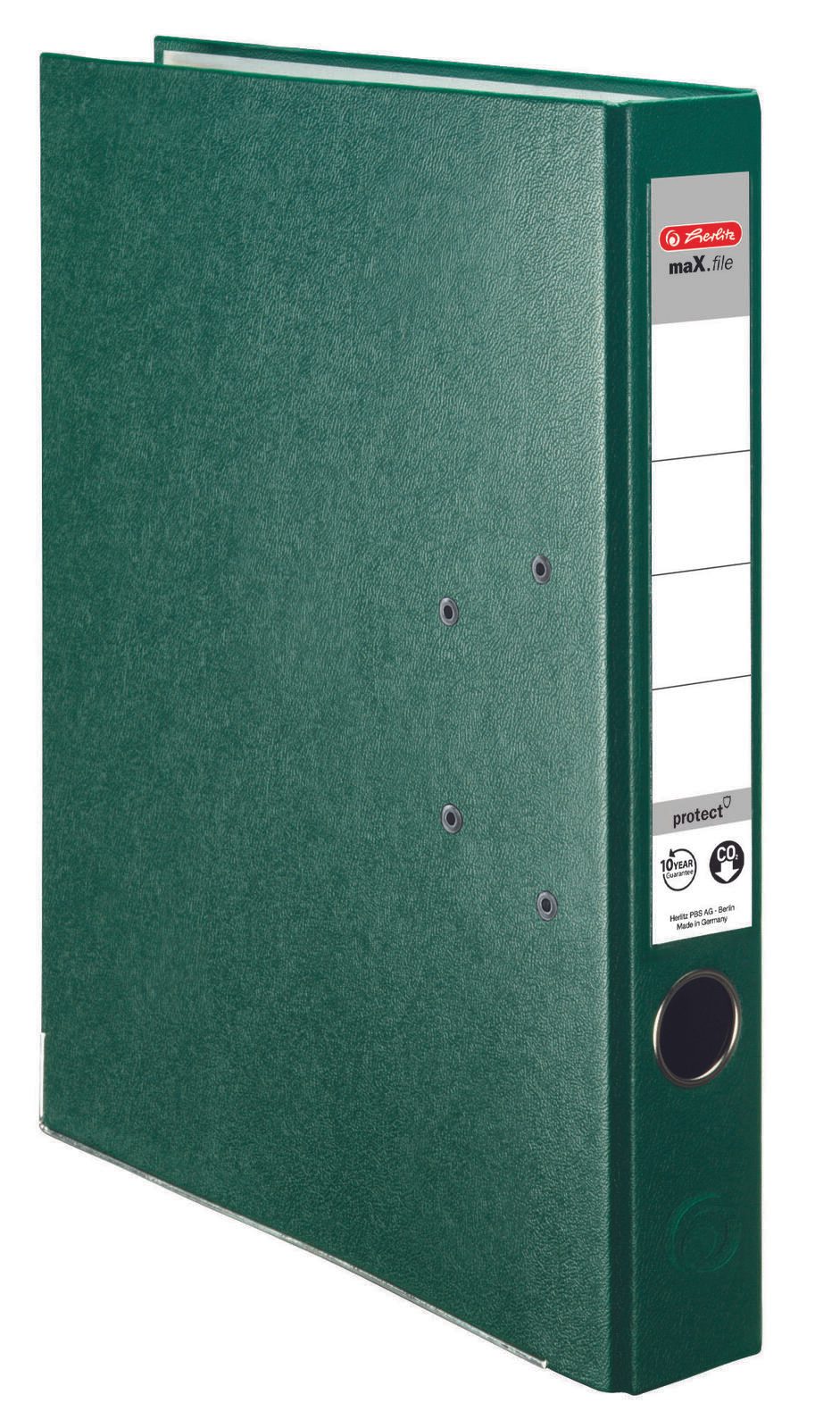 herlitz Ordner Rückenbreite 5 cm DIN A4 Kunststoff grün