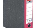 herlitz Ordner Rückenbreite 8 cm DIN A4 Karton rot marmoriert