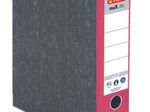 herlitz Ordner Rückenbreite 8 cm DIN A4 Karton rot marmoriert