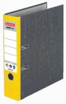 herlitz Ordner Rückenbreite 8 cm DIN A4 Karton gelb marmoriert
