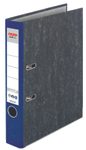 herlitz Ordner Rückenbreite 5 cm DIN A4 Karton blau marmoriert