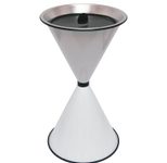 SZ Metall Standaschenbecher weiß