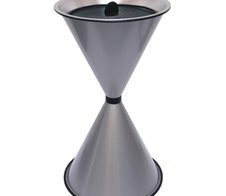 SZ Metall Standaschenbecher silbermetallic