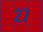 AVERY Zweckform Etiketten L6003-25 rot 63,5 x 29,6 mm