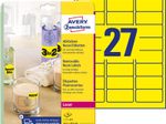 AVERY Zweckform Etiketten L6004-25 gelb 63,5 x 29,6 mm