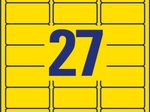 AVERY Zweckform Etiketten L6004-25 gelb 63,5 x 29,6 mm