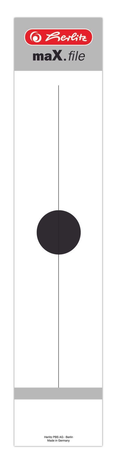 herlitz maX.file Ordneretiketten für 7 cm Rückenbreite 60,0 x 290,0 mm