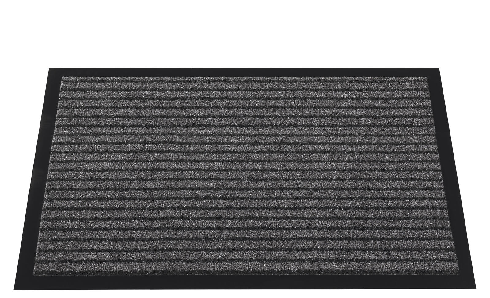 Mercury Fußmatte Grattant 60,0 x 90,0 cm anthrazit gemustert