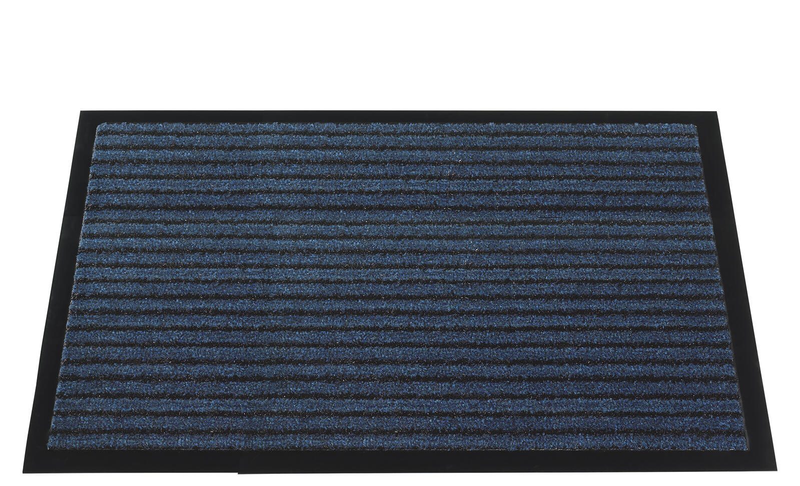 Mercury Fußmatte Grattant 60,0 x 90,0 cm blau gemustert