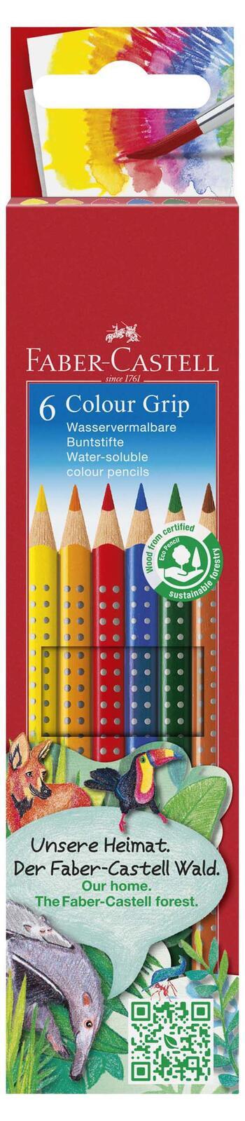 FABER-CASTELL Buntstifte Colour GRIP Mehrfarbig