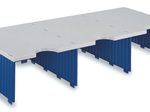 styro Styrodoc Jumbo Aufbaueinheit Sortierstation DIN C4 3 -Fach grau/blau