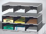 styro Styrodoc Jumbo Aufbaueinheit Sortierstation DIN C4 3 -Fach grau/schwarz