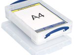 Really Useful Box Aufbewahrungsbox 4,0 l - 39,5 x 25,5 x 8,8 cm transparent