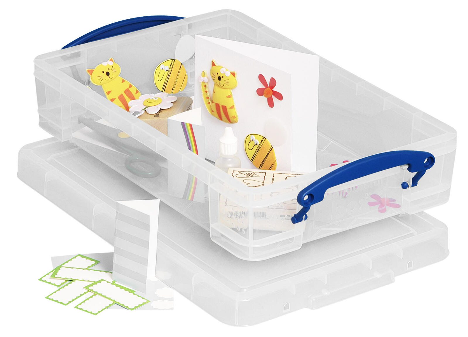 Really Useful Box Aufbewahrungsbox 4,0 l - 39,5 x 25,5 x 8,8 cm transparent