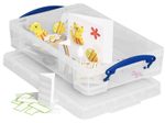 Really Useful Box Aufbewahrungsbox 4,0 l - 39,5 x 25,5 x 8,8 cm transparent