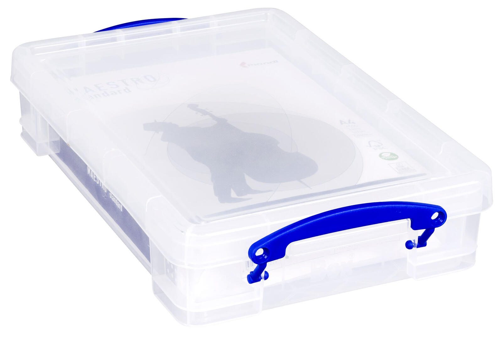 Really Useful Box Aufbewahrungsbox 4,0 l - 39,5 x 25,5 x 8,8 cm transparent