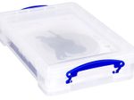Really Useful Box Aufbewahrungsbox 4,0 l - 39,5 x 25,5 x 8,8 cm transparent