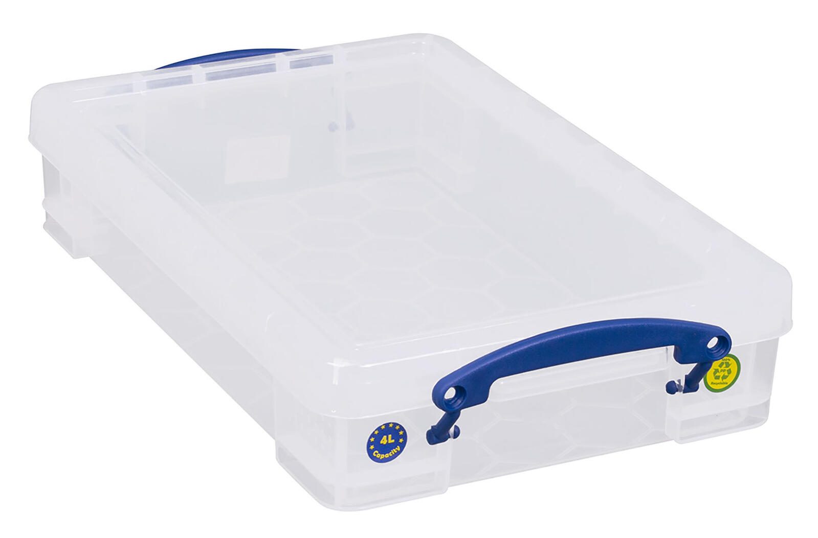 Really Useful Box Aufbewahrungsbox 4,0 l - 39,5 x 25,5 x 8,8 cm transparent