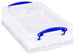 Really Useful Box Aufbewahrungsbox 4,0 l - 39,5 x 25,5 x 8,8 cm transparent