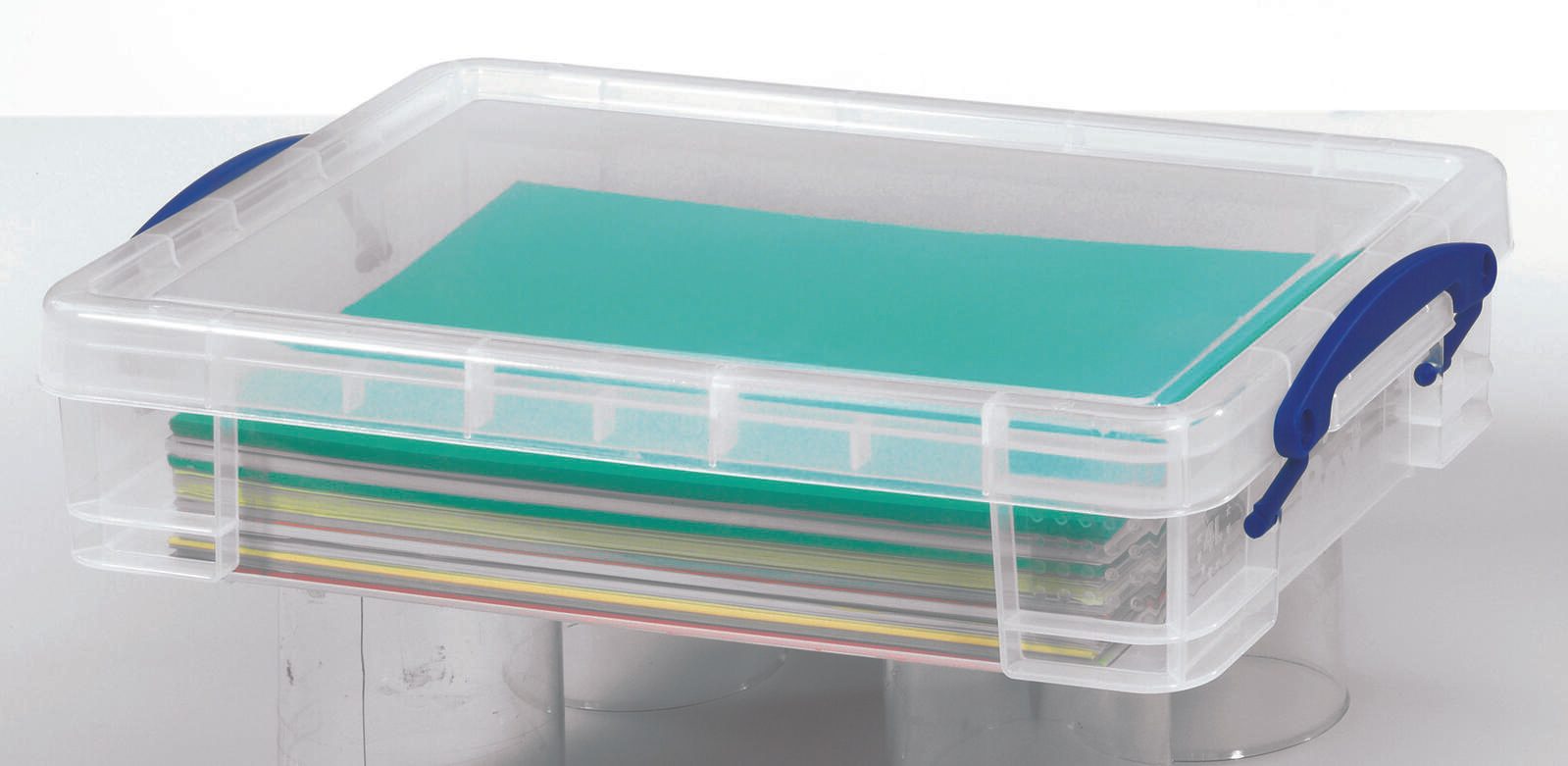 Really Useful Box Aufbewahrungsbox 4,0 l - 39,5 x 25,5 x 8,8 cm transparent