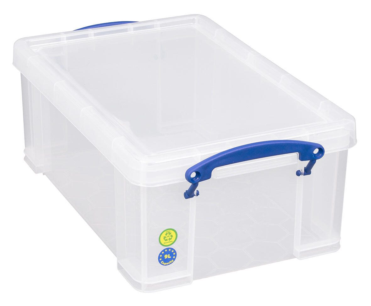 Really Useful Box Aufbewahrungsbox 9,0 l - 39,5 x 25,5 x 15,5 cm transparent