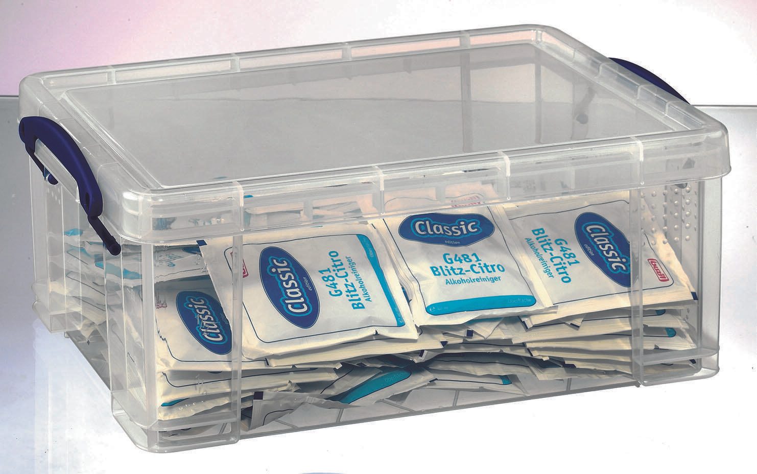 Really Useful Box Aufbewahrungsbox 9,0 l - 39,5 x 25,5 x 15,5 cm transparent