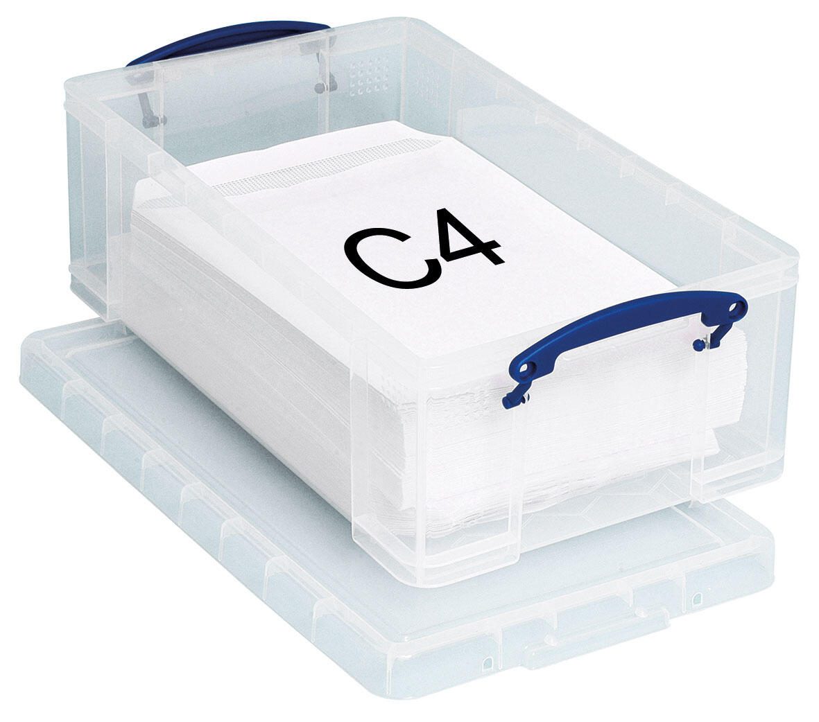 Really Useful Box Aufbewahrungsbox 12,0 l - 46,5 x 27,0 x 15,0 cm transparent