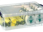 Really Useful Box Aufbewahrungsbox 12,0 l - 46,5 x 27,0 x 15,0 cm transparent