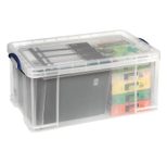 Really Useful Box Aufbewahrungsbox 64,0 l - 71,0 x 44,0 x 31,0 cm transparent