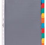 DURABLE Ordnerregister Vollformat, Überbreite blanko DIN A4