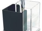WEDO Acryl Exklusiv Stiftehalter 12,0 x 8,5 x 10,0 cm glasklar/schwarz