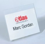 DURABLE Namensschilder transparent 9 cm x 6 cm