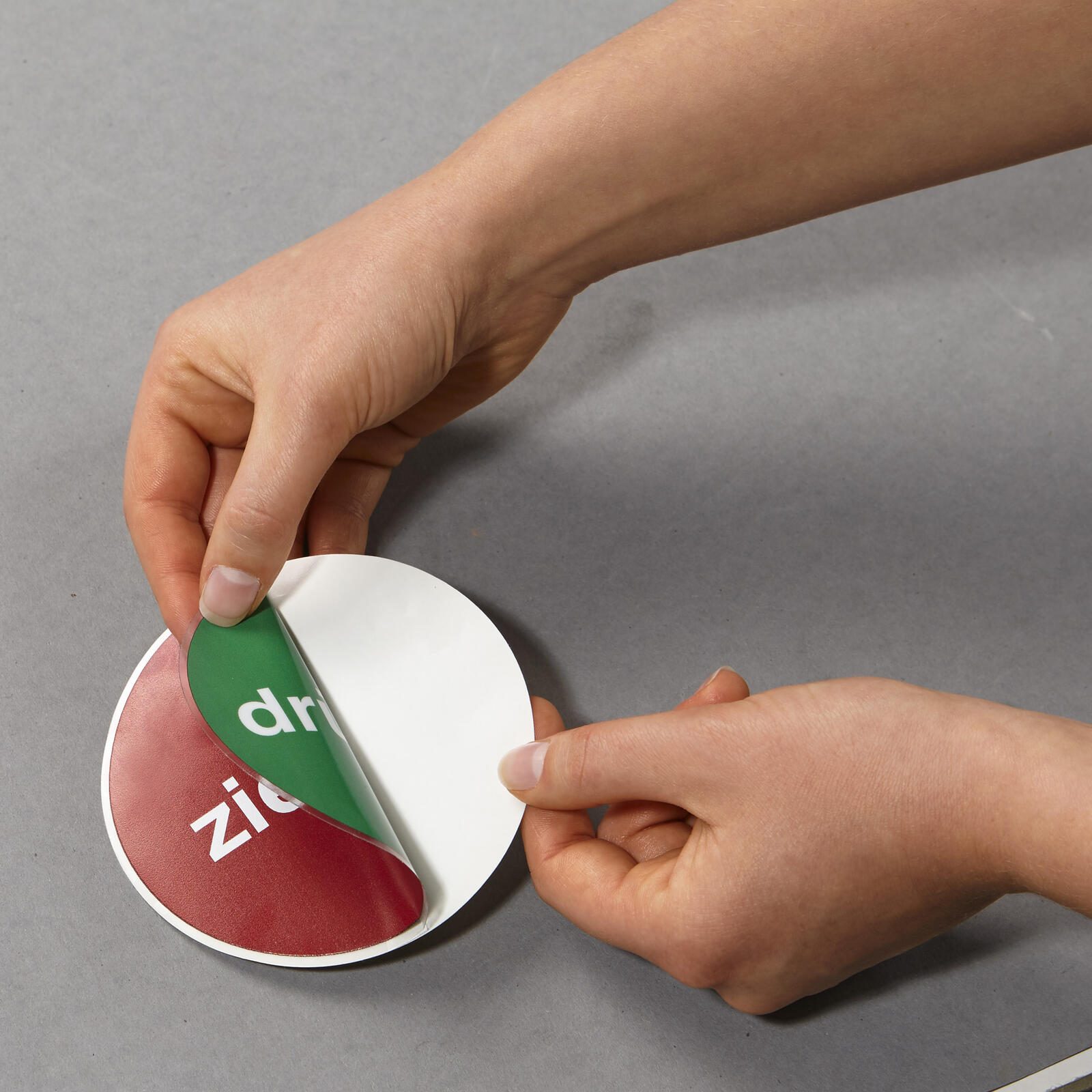 SafetyMarking® Hinweisaufkleber Drücken + Ziehen 10 cm
