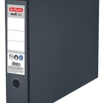 herlitz Ordner Rückenbreite 7.5 cm DIN A3 quer Karton schwarz marmoriert