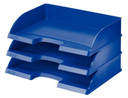 LEITZ Briefablage Jumbo quer Plus DIN A4 quer blau