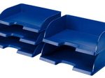 LEITZ Briefablage Jumbo quer Plus DIN A4 quer blau