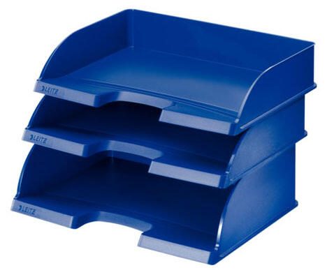 LEITZ Briefablage Jumbo quer Plus DIN A4 quer blau