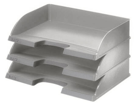 LEITZ Briefablage Jumbo quer Plus DIN A4 quer grau