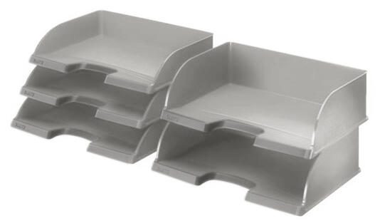 LEITZ Briefablage Jumbo quer Plus DIN A4 quer grau