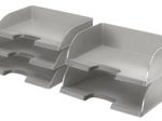 LEITZ Briefablage Jumbo quer Plus DIN A4 quer grau