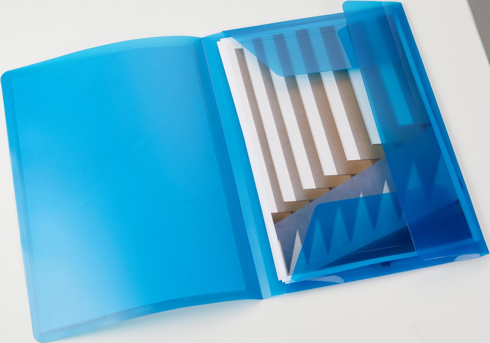 OXFORD Eckspanner Polyvision DIN A4 blau