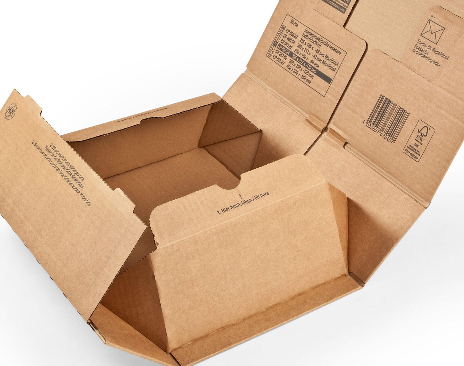 ColomPac® Versandkartons 30,0 x 21,2 x 4,3 cm