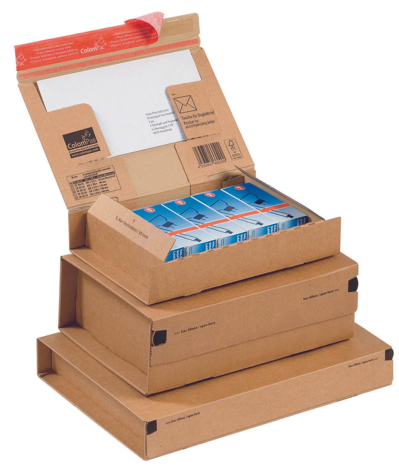 ColomPac® Versandkartons 30,0 x 21,2 x 4,3 cm