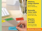 AVERY Zweckform Etiketten L6034-20 rot 63,5 x 33,9 mm