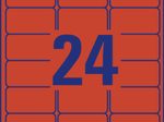 AVERY Zweckform Etiketten L6034-20 rot 63,5 x 33,9 mm