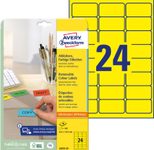 AVERY Zweckform Etiketten L6035-20 gelb 63,5 x 33,9 mm