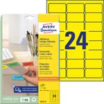AVERY Zweckform Etiketten L6035-20 gelb 63,5 x 33,9 mm